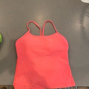 lululemon tank- neon pink